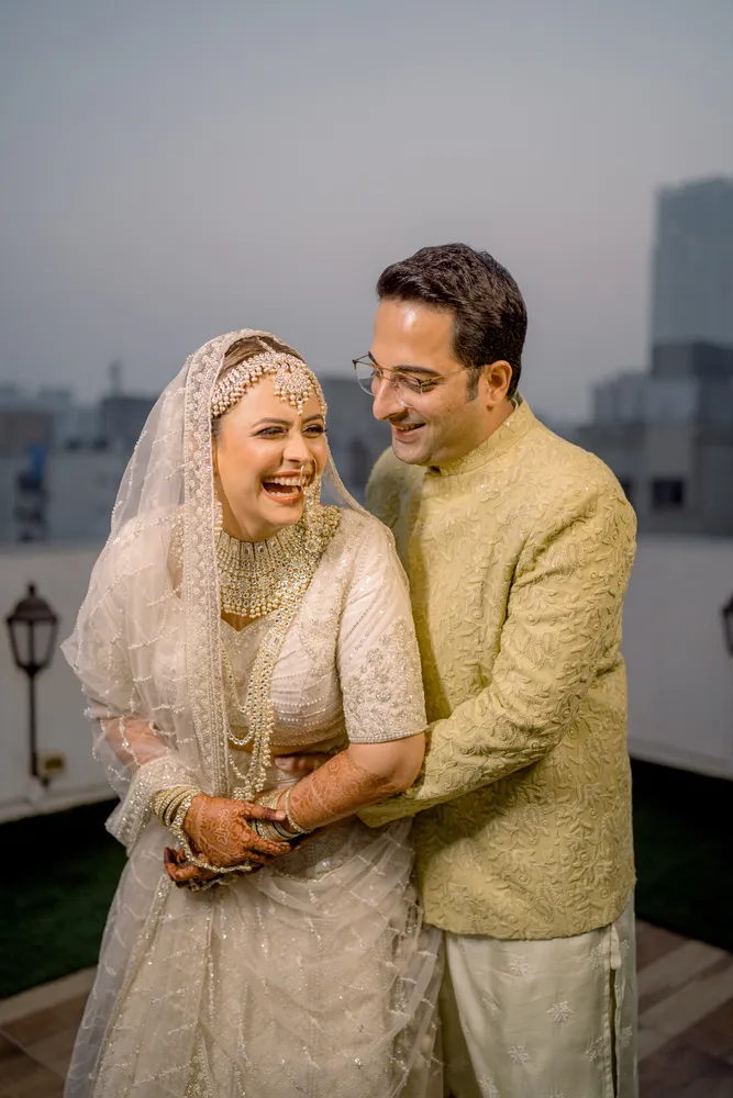 Editorial wedding photo - Couple portrait